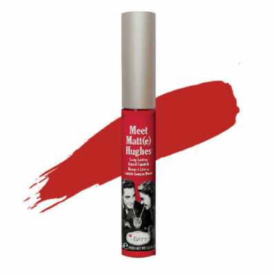 THE BALM COSMETICS MEET MATT(E) HUGHES LIQUID MATTE LIPSTICK DEVOTED BRIGHT RED