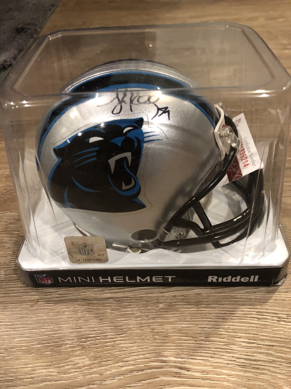 Luke Kuechly Autographed Signed Carolina Panthers Mini Helmet JSA COA 