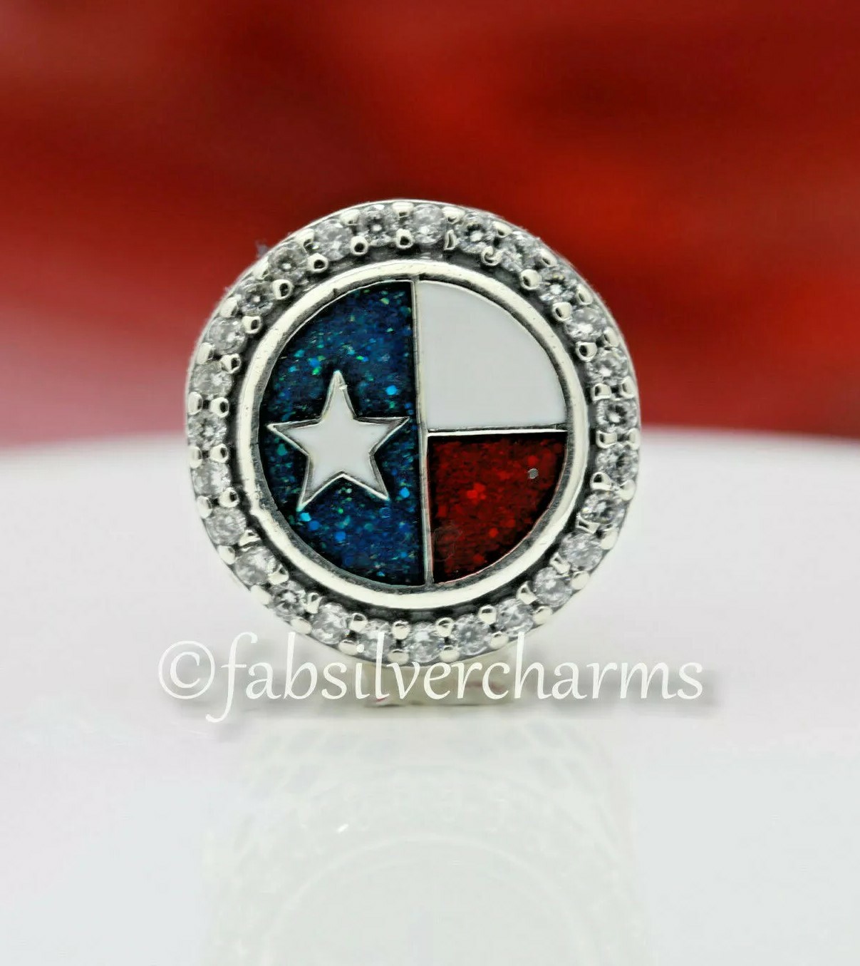 Authentic PANDORA Texas Lone Star Flag Exclusive Charm eBay
