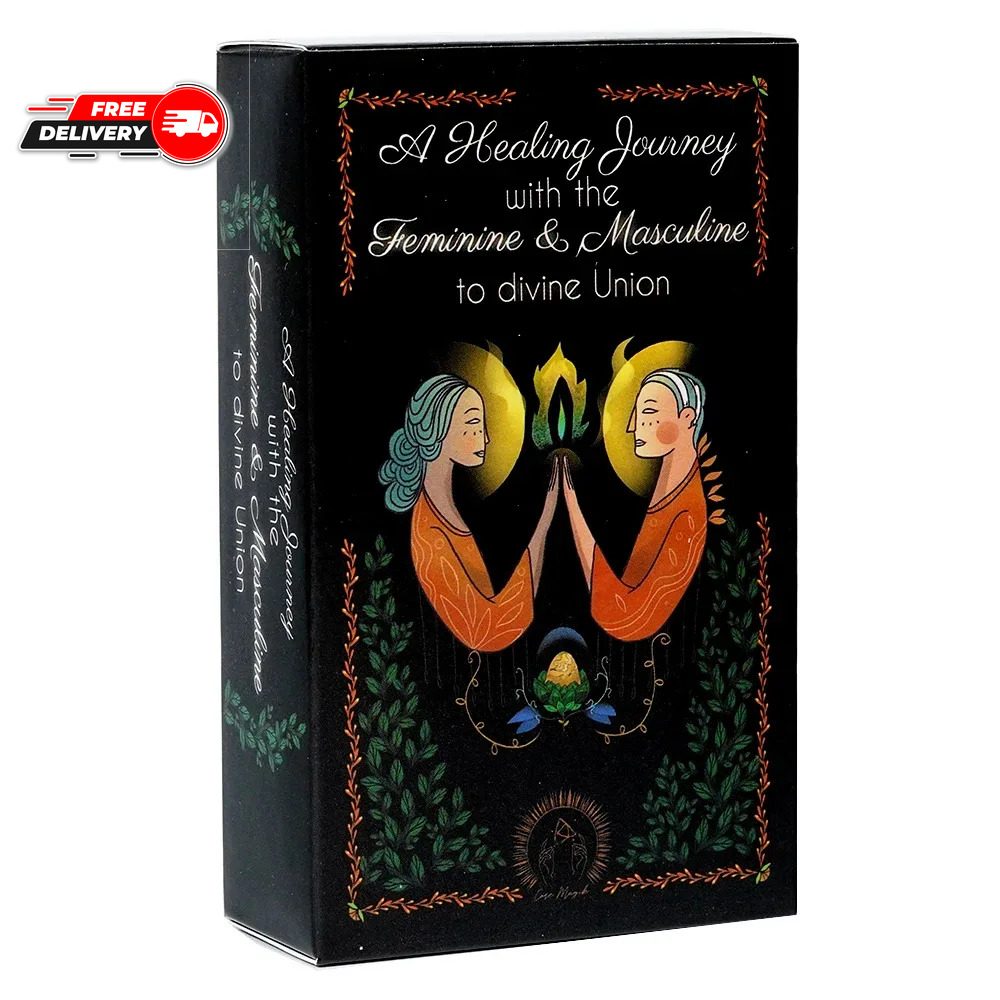 88Pcs Feminine Masculine Divine Union Tarot Oracle Cards for Healing Spiritual Journey