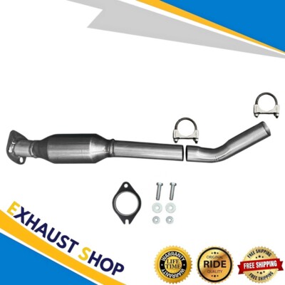 RearSide Cat Converter+Middle MufflerFor 13 14 15 16 17 18 Hyundai Santa FE 3.3L