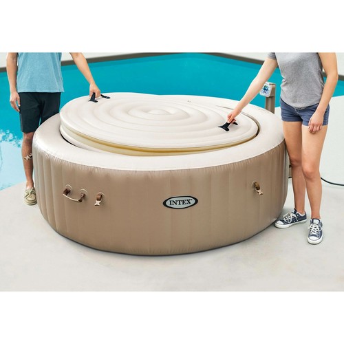 Intex SimpleSpa 4 Person Inflatable Portable Hot Tub w/ Energy Efficient Cover - Picture 12 of 12