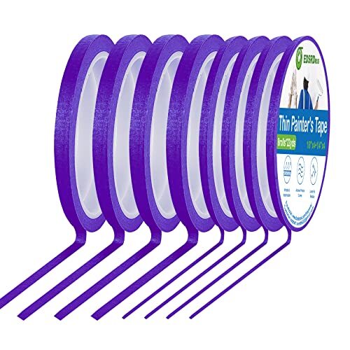 Thin Painters Tape 1/8 1/4 1/2 Inch Width Painter Tape Paint Tape
