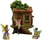 Fairy Garden House Kit – Complete with Accessories, House 9” High with Door That