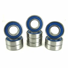 TRB RC 10x22x6mm Precision Ball Bearings ABEC 3 BLU Rubber Seals (10)