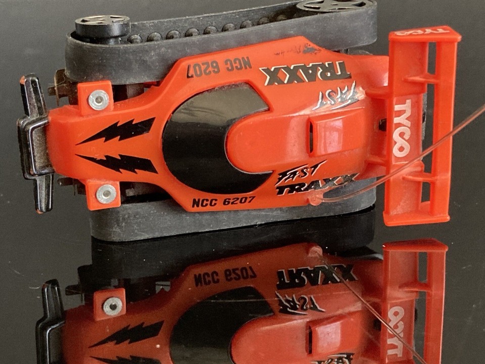 Vintage Tyco Fast Traxx Slot Car Orange eBay