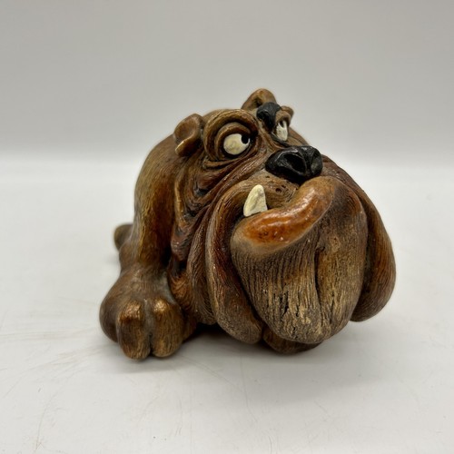 Vintage John Raya Beasties Of The Kingdom Bogey Bulldogge Hund Figur Skulptur - Bild 6 von 10
