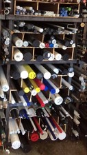 NYLON 6 ROUND BARROD BLACK WHITE PLASTIC - FAST DISPATCH!