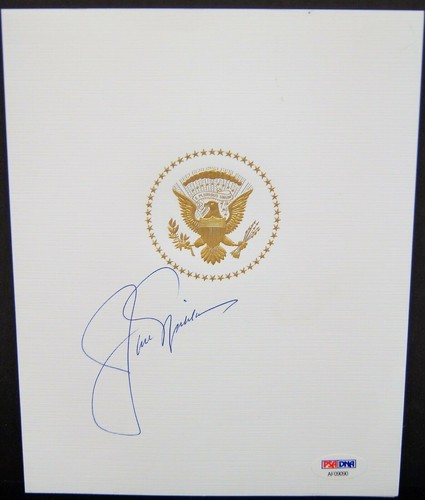 JACK NICKLAUS Golf PSA/DNA LOA Autographed White House Menu Jacket A6464