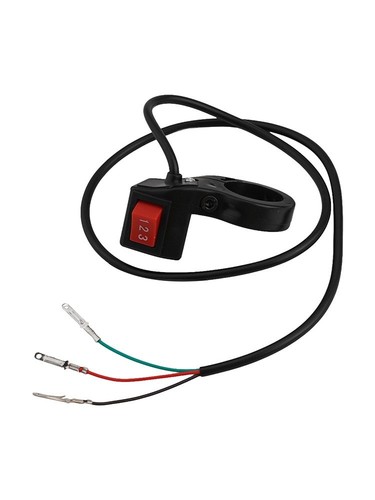 Interruttore Manubrio Elettrico 22mm Installazione Diretta per Moto Nero - Foto 13 di 16