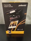 Polaroid Flip Instant Camera+Color Film Bundle Black (6565) 8 Photos Included