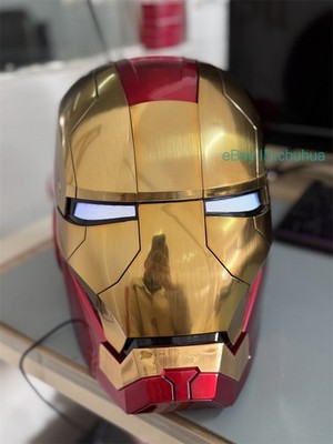 Iron Man Gold Mask Cosplay AUTOKING MK5 1:1 Helmet Wearable Voice