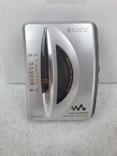 VTG SONY WALKMAN WM-FX195 FM/AM Cassette Player For Parts Repair Radio Works