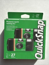 Fujifilm QuickSnap Flash 400 One-Time-Use Camera - 2 Pack NEW SEALED