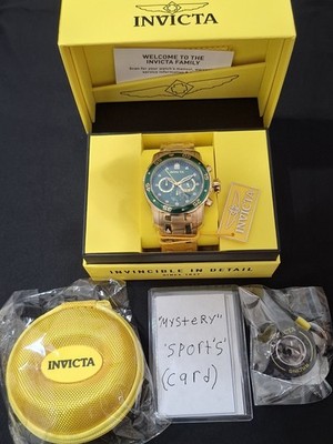 NEW INVICTA PRO DIVER 0075 CHRONOGRAPH WATCH BUNDLE W/ CASE & CARD