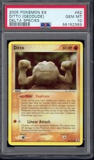2005 Pokémon Ditto [Geodude] 62/113 PSA 10 (Delta Species)