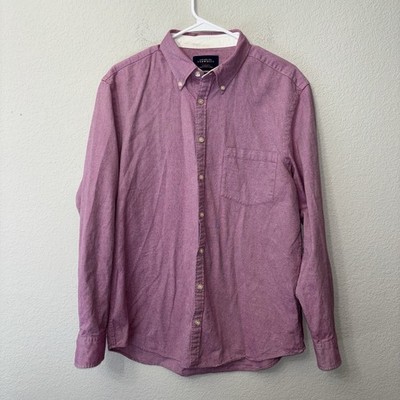 Charles Tyrwhitt Weekend Button Down Extra Slim Fit Shirt Mens Size Large L Pink