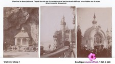 EXPO UNIVERSELLE PARIS 1900, MONUMENTS DIVERS, 3 TIRAGES 8X11 -A618
