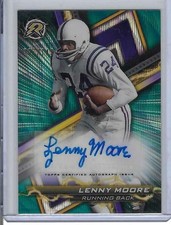 2024 Topps Resurgence Signatures Green Surge Refractor Lenny Moore Auto /149