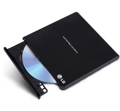 LG GP65NB60 Ultra-Slim Portable External DVD Burner and Drive - Black