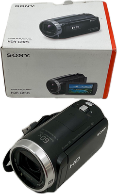 概ね美品　SONY　Handycam　HDR-CX675　h02a108dd Sony Handycam HDR-CX675 Compact Camcorder 30x Zoom WiFi HD 3in LCD
