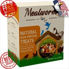 Classic Flock 5lb Dried Mealworms Chicken Bird Food