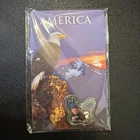 2026 American Bald Eagle Jumbo 1 gram Colorized .999 Silver Shaped TBOX