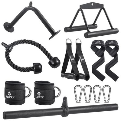 Workout Cable Machine Attachment for Home Gym, LAT Pulldown Attachments, Cabl...