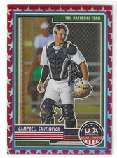 2023 Panini USA Stars & Stripes #15 Campbell Smithwick Red Stars Prizm /149