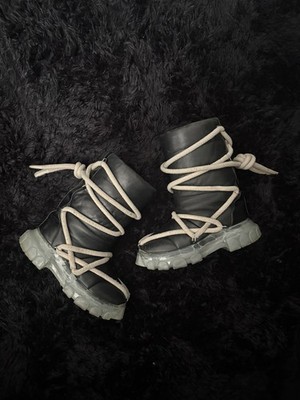 Size 10-Rick Owens lunar tractor boots Mega Lace