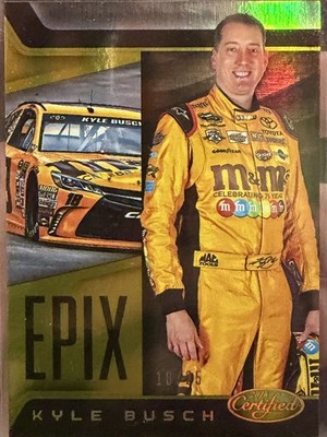 2016 Panini Certified - Epix Kyle Busch #E10 Mirror Gold /25
