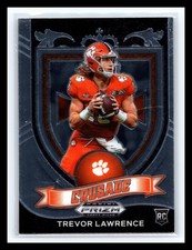💥 Trevor Lawrence 2021 Prizm Crusade Clemson Tigers Jersey Rc # 106