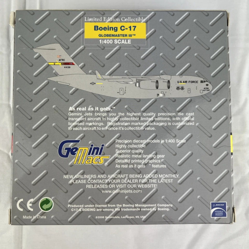 Литой Gemini Jets 1:400 GMUSA015 Boeing C-17 Globemaster III март - Изображение 2 из 4