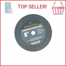 POWERTEC Bench Grinder Wheel 8 Inch 36 Grit, Aluminum Oxide Grinding Wheel for B