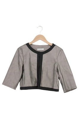 RINASCIMENTO Damen Leichte Jacke Gr. 40/L Grau Elegant Modisch Cropped