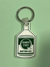 VTG Quaker State Motor Oil Keychain Advertising