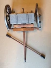 Military 15” Replica 1861 CIVIL WAR Limber Box Brass /Metal/ Wood Carriage