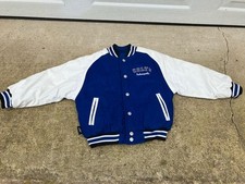 Vintage Indianapolis Colts Reebok Wool Varsity Coat Jacket Team NFL Boys 8-10