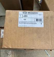 WIEGMANN LJWS8 LAY-IN TELESCOPE 8 x 8 FOR WIREWAY CARBON STEEL NEW IN BOX