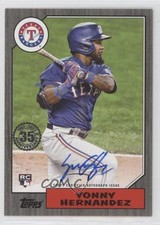 2022 Update 1987 Topps Baseball Black 168/199 Yonny Hernandez #87BA-YH Auto 0tw4