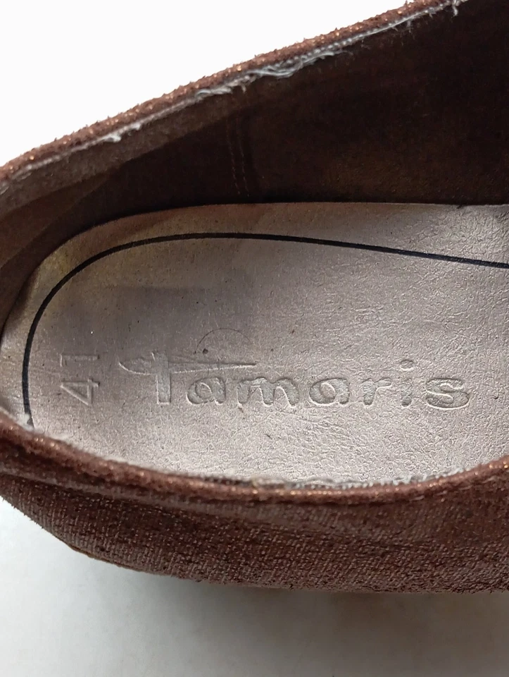 TAMARIS Mocasines Mujeres Zapatos Talla EU 41 marrón-negro look casual - Imagen 4 de 4