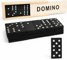 28pc Double Six Classic Domino Game – Wooden Case