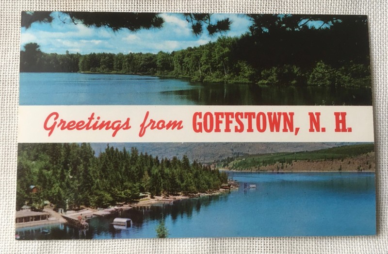 Goffstown New Hampshire Banner Postcard