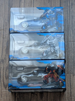Takara Tomy Transformers Alternity Megatron Fairlady Z 3 Set Black Silver Blue