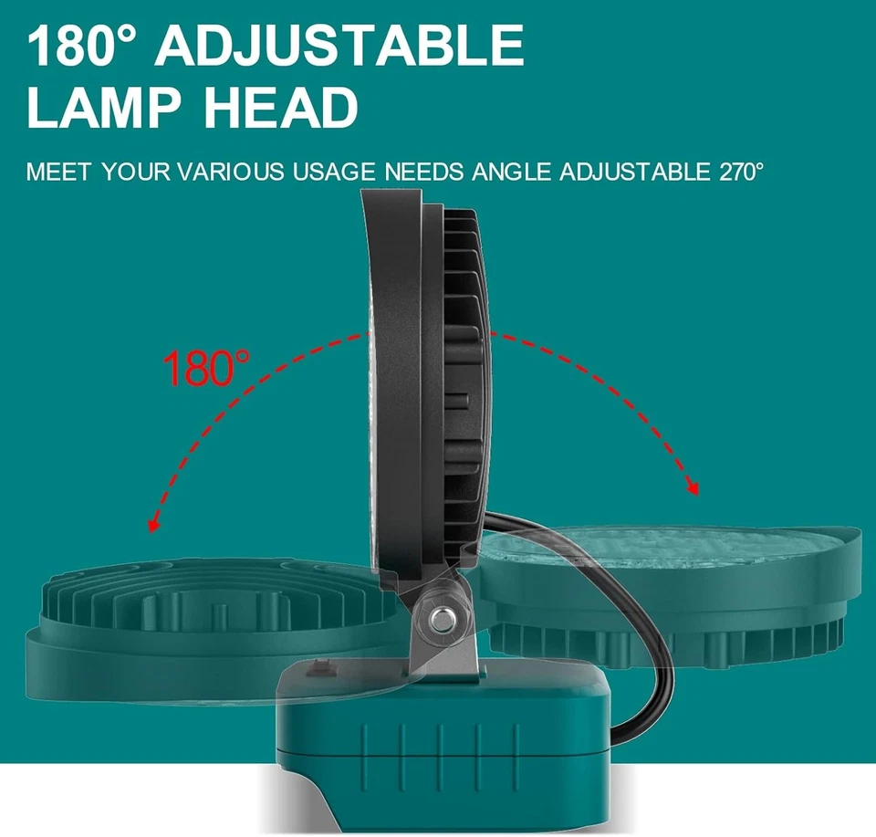 Work lamp for Makita battery LED work light 18V light flashlight/18V battery - Image 4 of 4