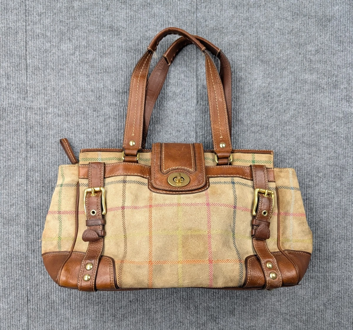 Coach Hampton Suede Exterior Large Bags & Handbags for Women for
