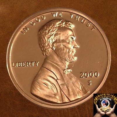 2000 S Proof Lincoln Memorial Penny 1c From Proof Set + BONUS Fast Ship     