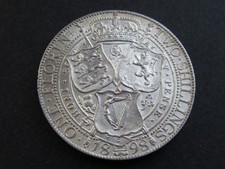 1898 Victoria Silver Florin Two Shillings Nice Condition 2/- Extremely Fine EF