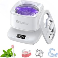 Profi-Reinigung f&uuml;r Zahnspangen & Prothesen: Ultraschallger&auml;t mit 180ML UV-Lampe