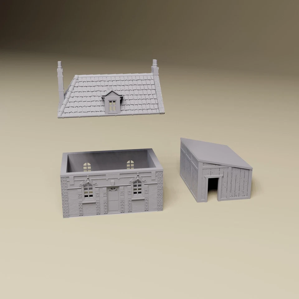 Benouville House 21 Pegasus Bridge Segunda Guerra Mundial mesa wargaming terreno Foto 4 de 4